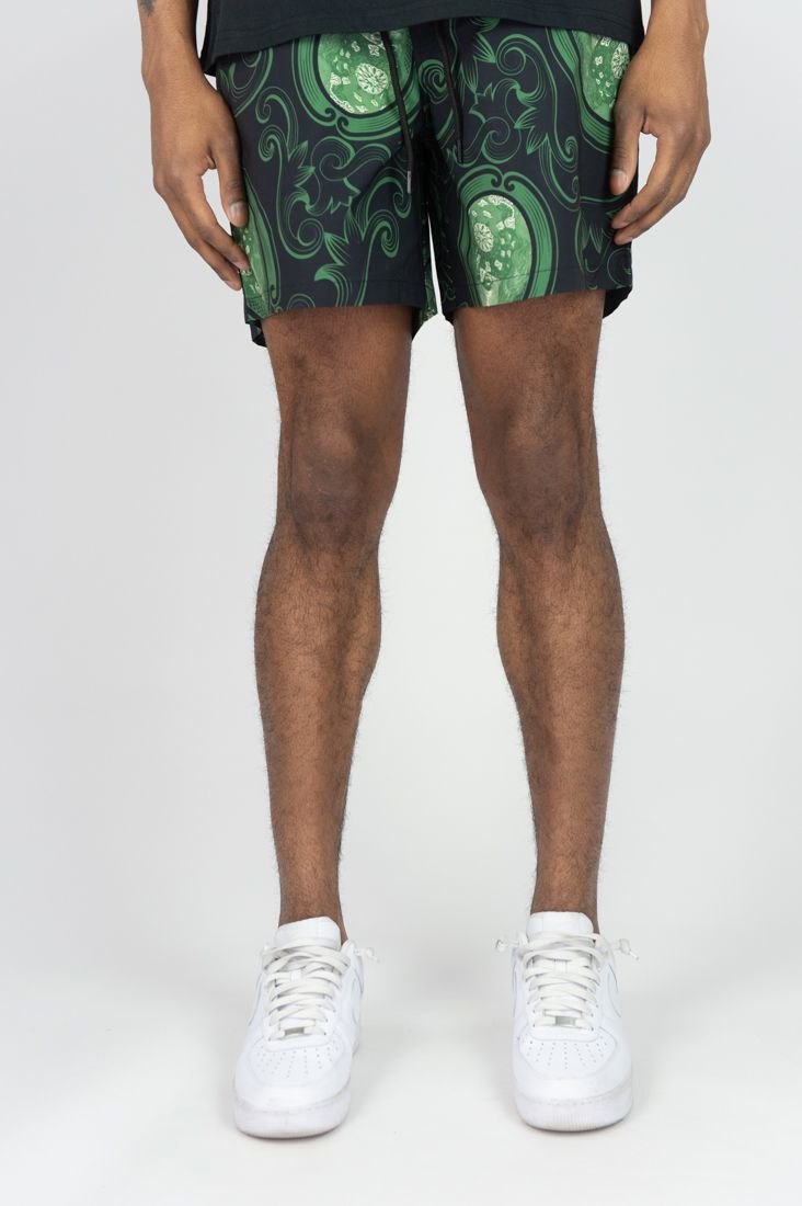 BIG MEN BLACK BENJAMIN BANDIT BOARD SHORTS