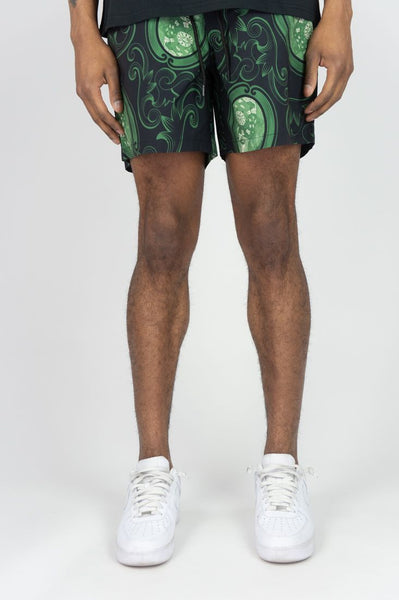 BIG MEN BLACK BENJAMIN BANDIT BOARD SHORTS