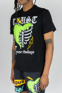 BIG MEN BLACK CAUTIOUS CRUEL TEE