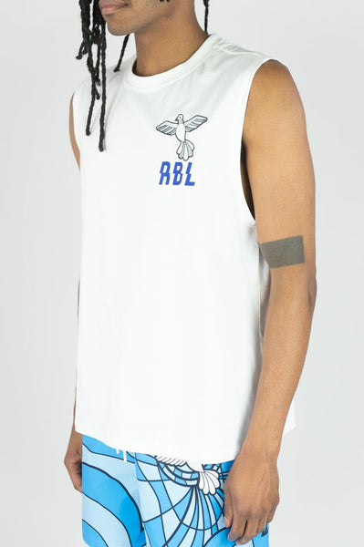 MEN BLUE REBEL SLEEVELESS TEE