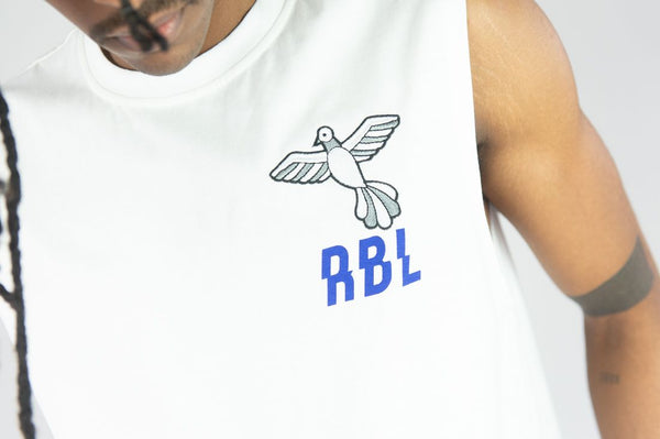 MEN BLUE REBEL SLEEVELESS TEE