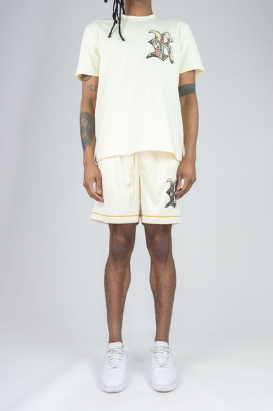 BIG MEN CREAM REBEL LIFE TAPESTRY TEE