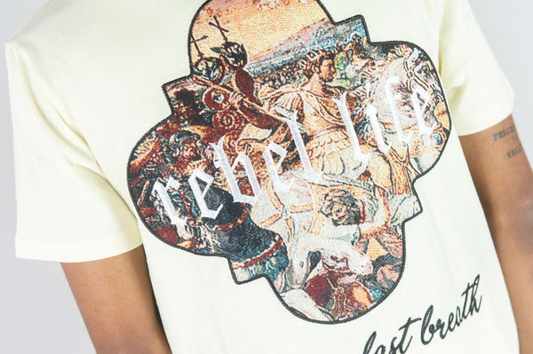 BIG MEN CREAM REBEL LIFE TAPESTRY TEE