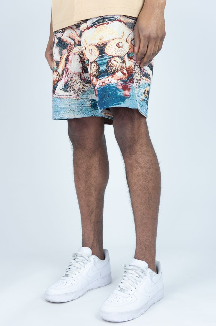 MEN MULTI EMPIRE TAPESTRY SHORTS