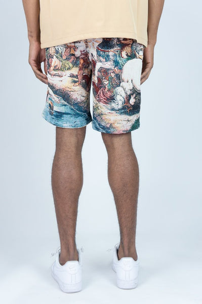 MEN MULTI EMPIRE TAPESTRY SHORTS