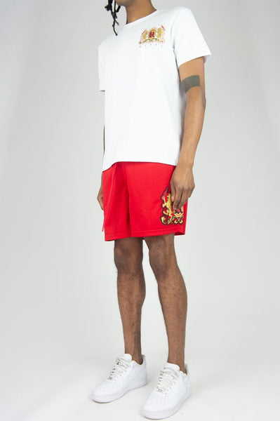 BIG MEN RED LION CREST JERSEY SHORTS