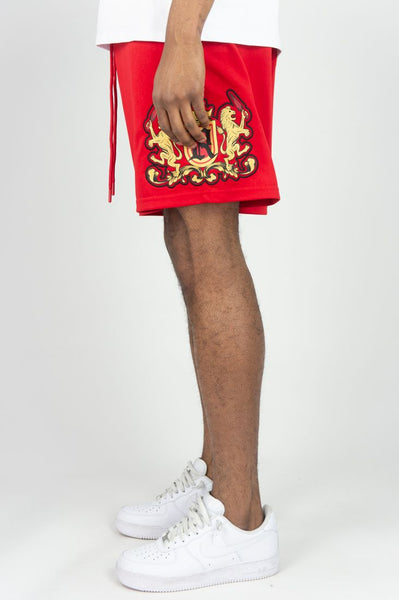 BIG MEN RED LION CREST JERSEY SHORTS