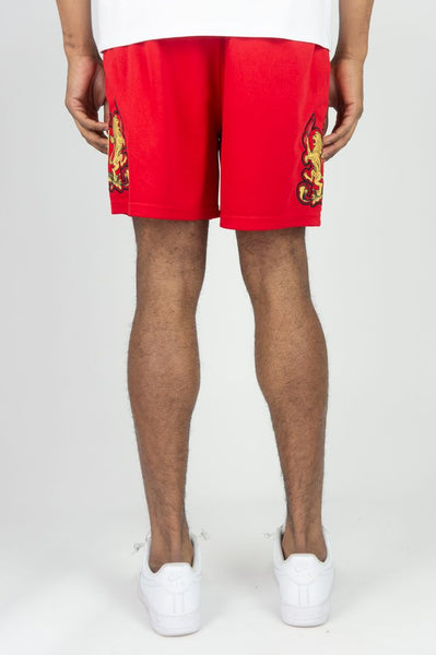 BIG MEN RED LION CREST JERSEY SHORTS