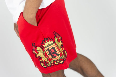 BIG MEN RED LION CREST JERSEY SHORTS