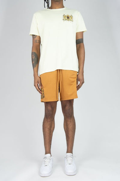 BIG MEN CREAM LION CREST TEE