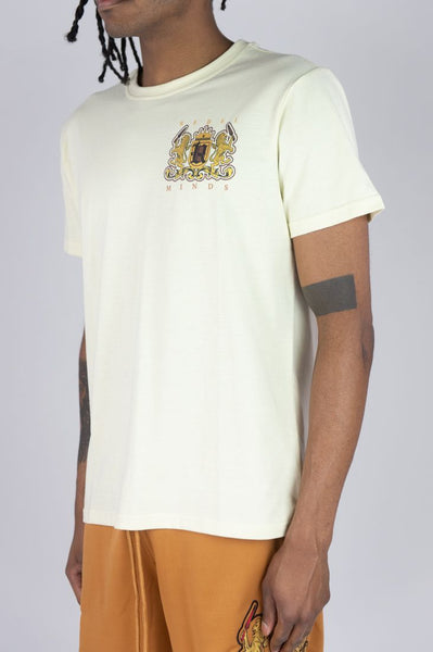 BIG MEN CREAM LION CREST TEE