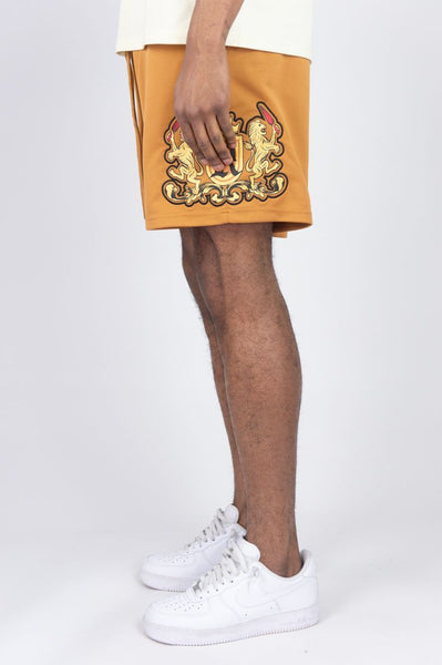 BIG MEN TIMBER LION CREST JERSEY SHORTS