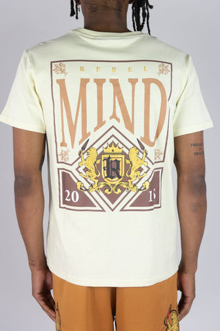 BIG MEN CREAM LION CREST TEE