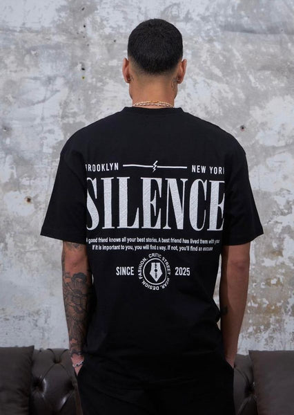 MEN BLACK SILENCE TEE