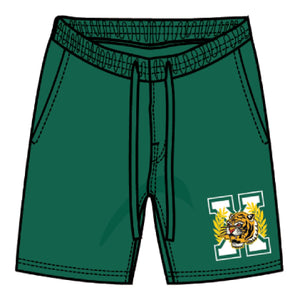 BOYS GREEN X WARRIORS SHORTS