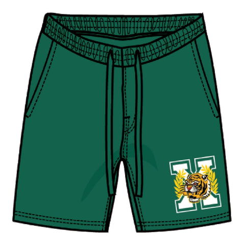 BOYS GREEN X WARRIORS SHORTS