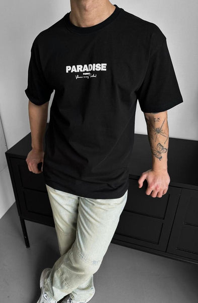 MEN BLACK PARADISE TEE