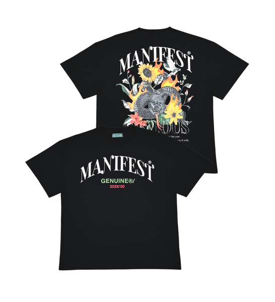 Men Black Manifest tshirt