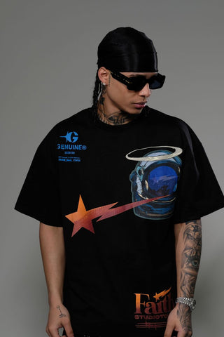 Men Black Faith tshirt