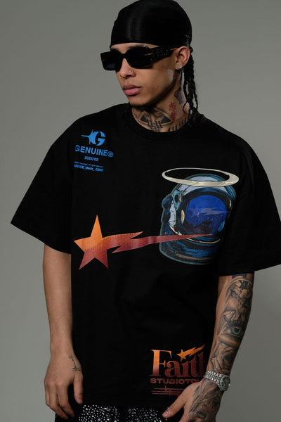 Men Black Faith tshirt
