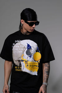 Men Black Don't blame a clown tshirt