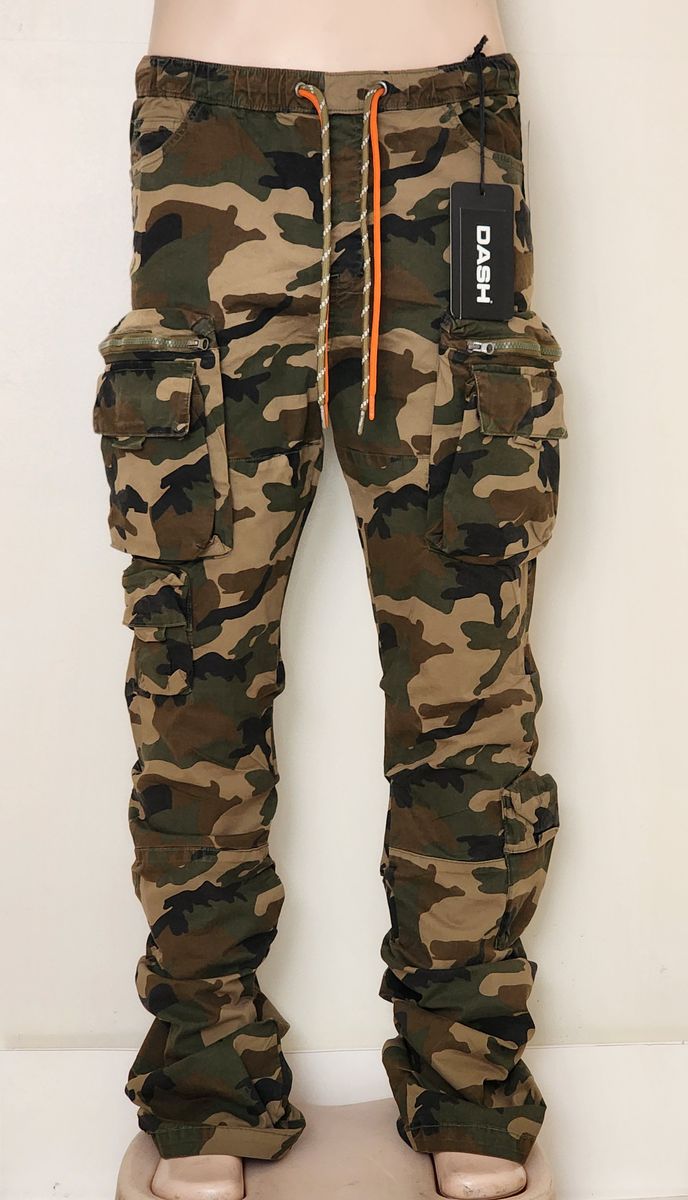 MEN WOODLAND CAMO STACK PANTS