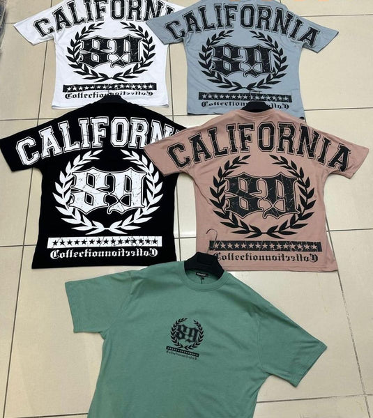 MEN BLACK CALIFORNIA TEE