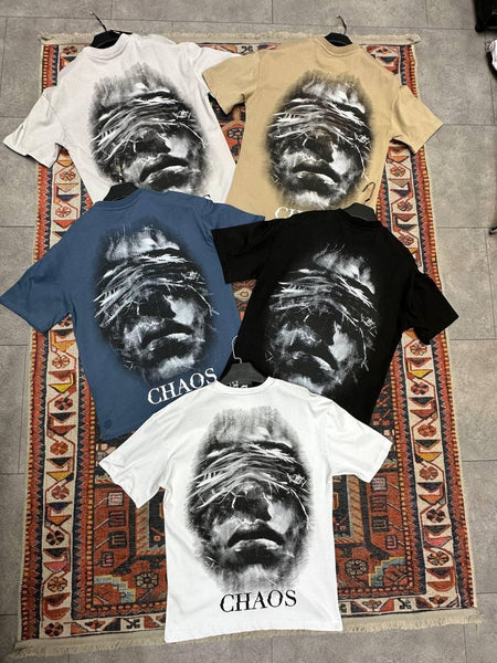 MEN WHITE CHAOS TEE