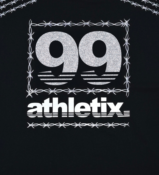 Men Black/ Grey Athletix short sleeve Crop Crew