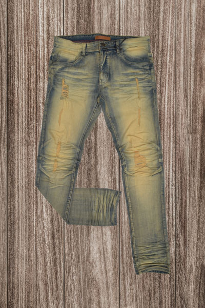 Men Mud Double Whisker Jeans
