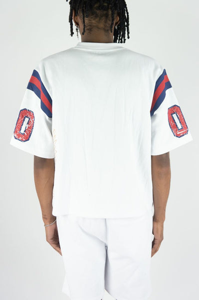 MEN WHITE FLAMING REBEL MINDS JERSEY