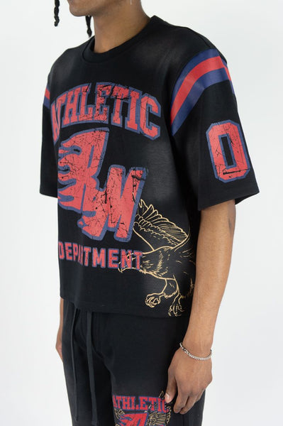MEN BLACK FLAMING REBEL MINDS JERSEY