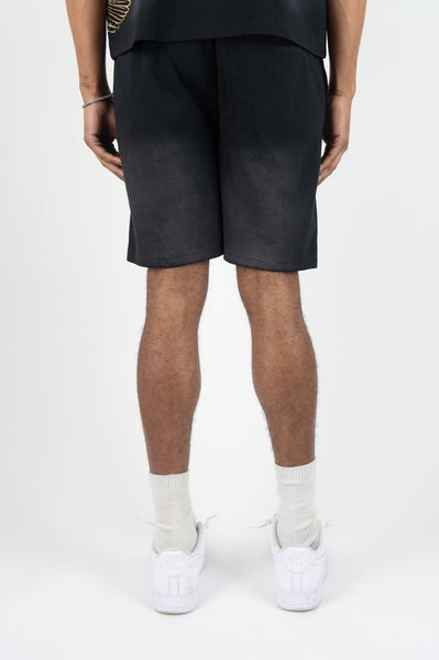 MEN BLACK FLAMING REBEL MINDS SHORTS