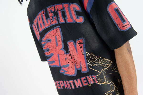 MEN BLACK FLAMING REBEL MINDS JERSEY
