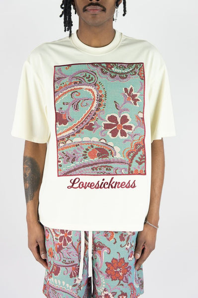 MEN CREAM LOVESICKNESS TAPESTRY TEE