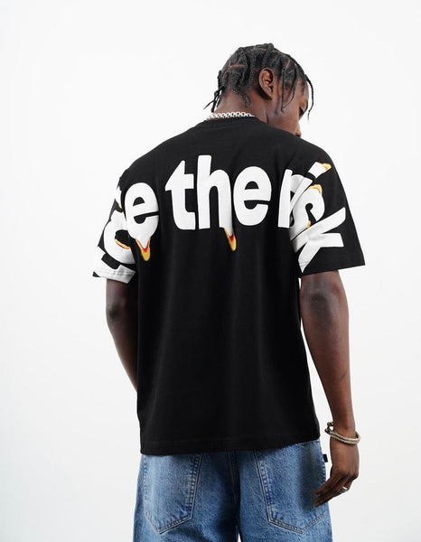 MEN BLACK TAKE THE RISK HIGH QUALITY TEE