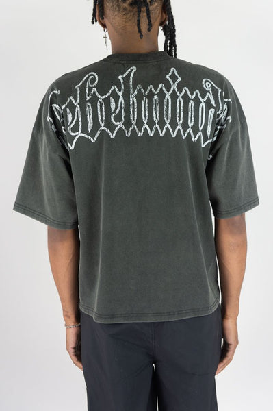 MEN BLACK REBEL MINDS TOWN RHINESTONE TEE