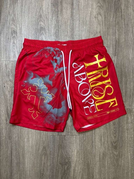 LITTLE KIDS RED RISE ABOVE SHORTS