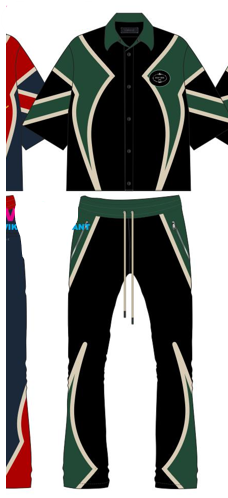 Vicious Black & Green Viking panel set