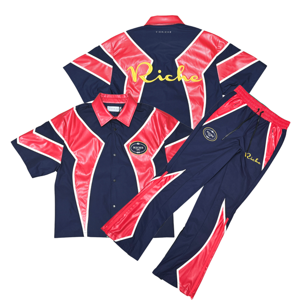 Men Red & Blue Viking panel set