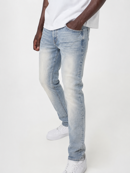 MEN BLUE WASH SLIM FIT DENIM