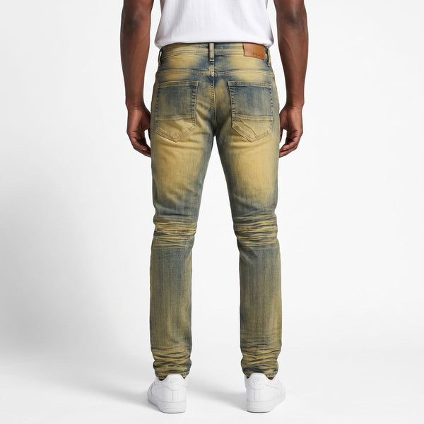 Men Mud Double Whisker Jeans