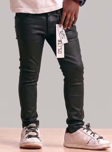LITTLE KIDS & BOYS BLACK COATED - BLACK SKINNY