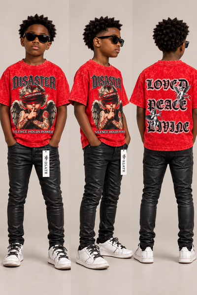 LITTLE KIDS & BOYS BLACK COATED - BLACK SKINNY