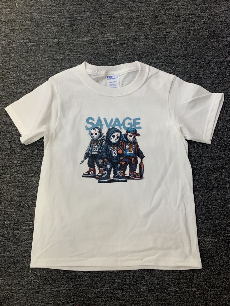 Kids White Savage TEE