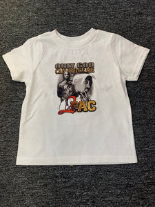 Kids White 2Pac God Can Judge Me Tee