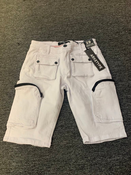 Men Multi Pocket Twill Shorts