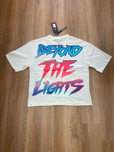 MEN CREAM OUTTER LIMITS RHINESTONE CROP TEE
