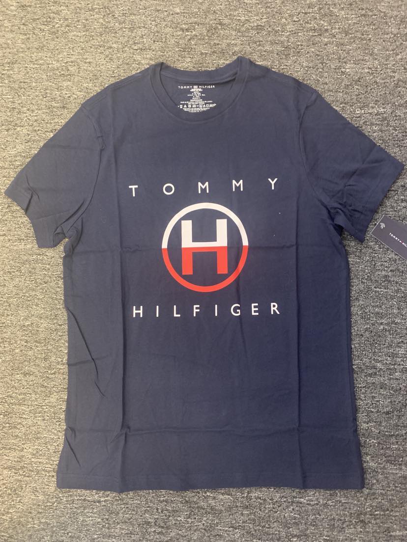 MEN NAVY BLUE TOMMY HILFIGER BIG H TEE