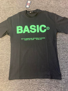 MEN BLACK BASIC TSHIRT